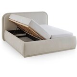 Meise Möbel Krem tapecirani bračni krevet s prostorom za odlaganje s podnicom 180x200 cm Soma – | shoptok.hr