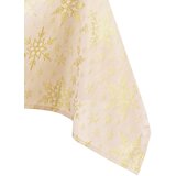 AmeliaHome Stolnjak White Christmas 140x400 cm, zlatna | shoptok.hr