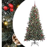 vidaXL Umestno božično drevo med 300 LED Zelena 114 x 114 x 210 cm | Shoptok.si