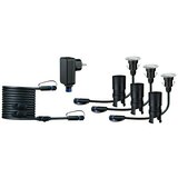 PAULMANN Plug & Shine Osnovni set za Floor Mini LED talno vgradno luč (2,5 W, 24 V, IP65, Višina: 90 mm, 3.000 K, 3 kos) | Shoptok.si