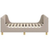  Krevet za djecu s uzglavljem Svijetlo siva 80 x 160 cm Vuna | shoptok.hr