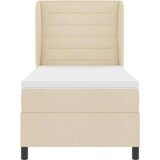 Box spring krevet s madracem Krema 90 x 190 cm tkanina | shoptok.hr