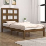  Posteljni okvir medeno rjav iz trdne borovine 100x200 cm, (20645894) Cene
