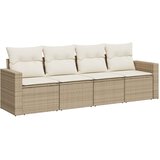 4-dijelni set vrtnih sofa s jastucima bež od poliratana | shoptok.hr