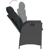  5-dijelni vrtni blagovaonski set s jastucima od poliratana crni | shoptok.hr