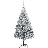 vidaXL Umjetno božićno drvce s 300 LED svjetlima Zelena 210 x 135 cm | shoptok.hr