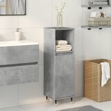 Maison Chic Kopalniška omarica - Kopalniški kabinet betonsko siva 30x30x100 cm inženirski les, (21794981) | Shoptok.si