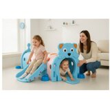  MamaKids dječji tunel s toboganom, plavi medvjedić 185 cm | shoptok.hr