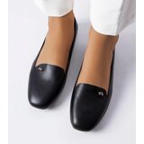 Gemre Black square-toe ballet flats Noël | ePonuda.com