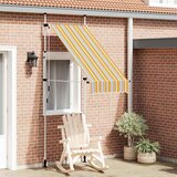 Tenda na ručno uvlačenje 100 cm žuto-plava prugasta | shoptok.hr