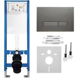 Rea Podometni Set za WC Slim 024N z Gumbom HD Titan | Shoptok.si