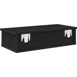  Zidna polica s ladicama crna 60x28x15 cm izrađeno drvo | shoptok.hr