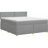  Boxspring krevet s madracem Svjetlosiva 140 x 190 cm Tkanina | shoptok.hr