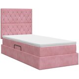  Krevet s madracem i skladištem Ružičasta 90 x 200 cm Baršun | shoptok.hr