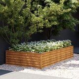 vidaXL Vrtna visoka greda 195x100x36 cm corten jeklo Cene