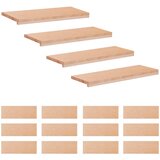 Step treads 16 kom. 70 x 30 x 2 cm Prirodna Čvrsto drvo bukve | shoptok.hr
