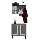 Woody Fashion masal - anthracite, gold anthracitegold hall stand | ePonuda.com