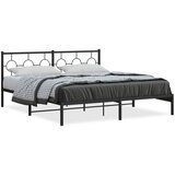  Metalni okvir za krevet s uzglavljem crni 180x200 cm | Eponuda.ba