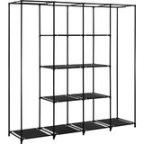  Ormar s 4 odjeljka crni 175 x 45 x 170 cm | shoptok.hr