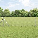  Stup za ogradu Srebrno 25 x 0,4 m (40 x 40 mm mreža) Čelik | shoptok.hr