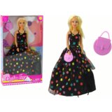  Lutka za igru Lucy sa crnom točkastom haljinom i torbom - 31 cm | shoptok.hr