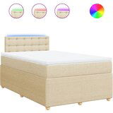 Maison Chic Box spring postelja - Vzmetna postelja z vzmetnico krem 120x190 cm blago SL11096, (21882003) | Shoptok.si