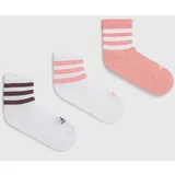 Adidas Otroške nogavice KIDS BTS 3PP 3-pack roza barva, JD9597