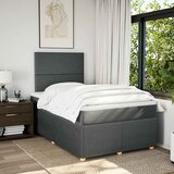  Krevet s oprugama i madracem tamnosivi 120 x 200 cm od tkanine | shoptok.hr