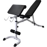  Klupa za vježbanje sa stalkom za utege i setom utega 90 kg | shoptok.hr