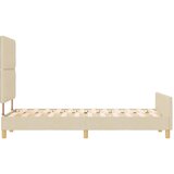  Krevetna konstrukcija s uzglavljem Krema 120 x 190 cm tkanina | Eponuda.ba