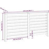  Pokrov za radijator 153 x 19 x 84 cm od masivne borovine | shoptok.hr
