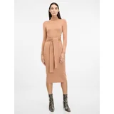 Orsay Light brown women's midi dress - Women's
