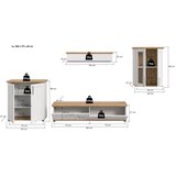 Livetastic DNEVNI REGAL, barve macesna, hrast artisan | Shoptok.si