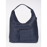 Shelvt Navy blue women's shoulder bag with adjustable strap | ePonuda.com