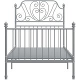  Okvir za krevet sivi metalni 90 x 200 cm | shoptok.hr