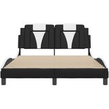  Okvir kreveta Viana s LED-om bez madracacrno-bijeli 140 x 190 cm | shoptok.hr