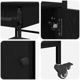  Kuhinjski kolica Crni hrast 56 x 43 x 89,5 cm Konstruirano drvo | shoptok.hr