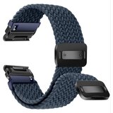 INF združljiv z garmin fenix series quick release magnetic sponka elastičen najlon pleten pas blue 22 mm, (5000079884) | Shoptok.si