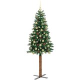 vidaXL Ožja jelka med 300 LED Zelena 180 cm PVC in trden bor | Shoptok.si