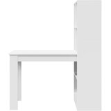  Stol s policom Bijelo 122 x 67 x 145 cm Konstruirano drvo | Eponuda.ba