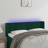  LED uzglavlje tamnozeleno 147x16x78/88 cm baršunasto | shoptok.hr