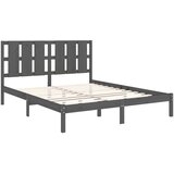  Posteljni okvir siv iz trdnega lesa 150x200 cm 5FT, (20685062) | Shoptok.si