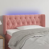  LED uzglavlje ružičasto 103x16x78/88 cm baršunasto | shoptok.hr