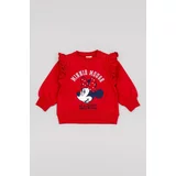 Zippy Bombažen pulover za dojenčka rdeča barva