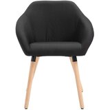  Jedilni stoli 4 kosi črno blago | Shoptok.si