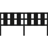  Posteljno vzglavje črno 205,5x4x100 cm trdna borovina, (20684496) | Shoptok.si