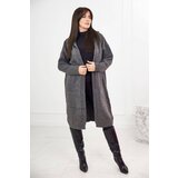 Kesi Cardigan sweater with a hood made of graphite Cijene