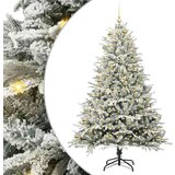 vidaXL Umjetna predsvetljena božićna jelka s kompletom kroglica Zelena | Shoptok.si