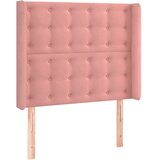  LED uzglavlje ružičasto 83x16x118/128 cm baršunasto | Eponuda.com