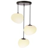 Brilagi Luster na sajli PEBBLES 3xE27/40W/230V prečnik 42 cm crna | Eponuda.com